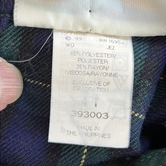 Sweet Vintage Smocked, Embroidered Plaid Dress - Picture 6 of 7